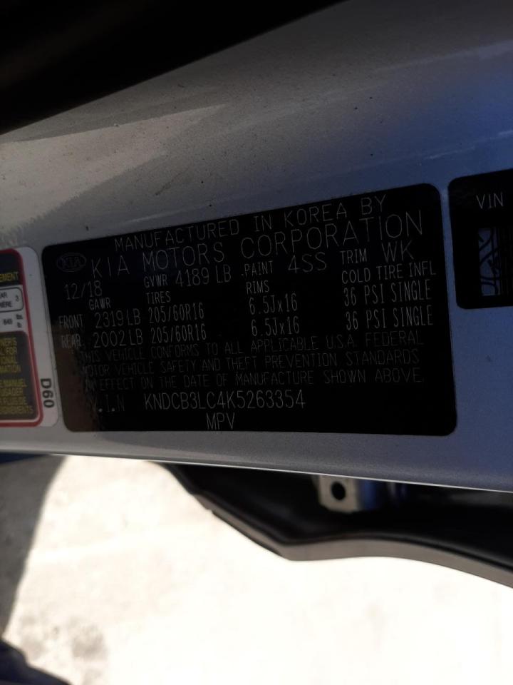 Photo 10 from auction – 2019 KIA NIRO FE with VIN KNDCB3LC4K5263354