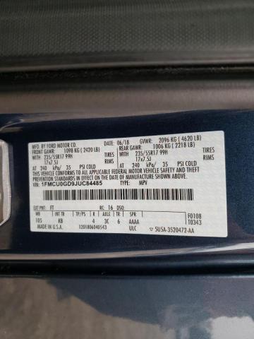 Photo 10 from auction – 2018 FORD ESCAPE SE with VIN 1FMCU0GD9JUC84485