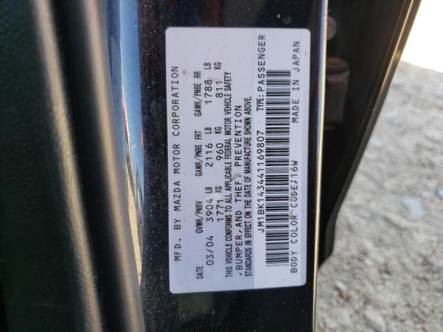 Photo 10 from auction – 2004 MAZDA 3 HATCHBAC with VIN JM1BK143441169807