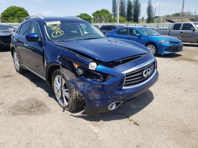 INFINITI QX70 2014 with VIN JN8CS1MU2EM451820 - Photo from auction
