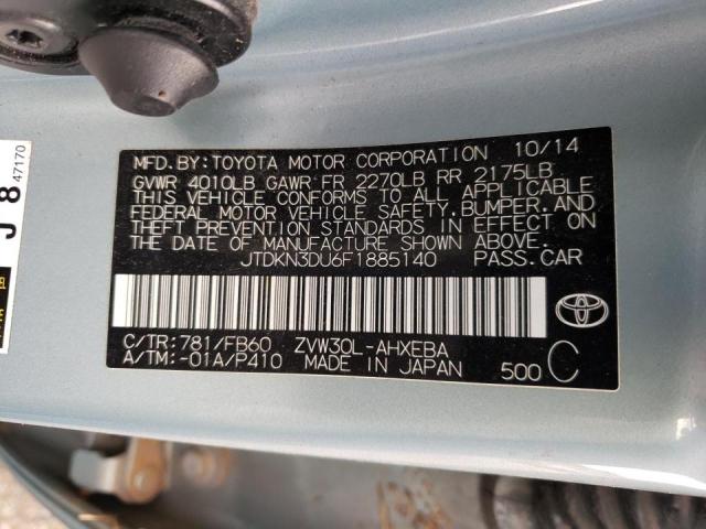Photo 9 from auction – 2015 TOYOTA PRIUS with VIN JTDKN3DU6F1885140