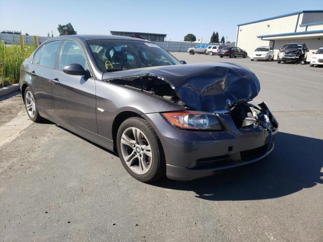 BMW 328 I 2008 with VIN WBAVA375X8NL52939 - Photo from auction