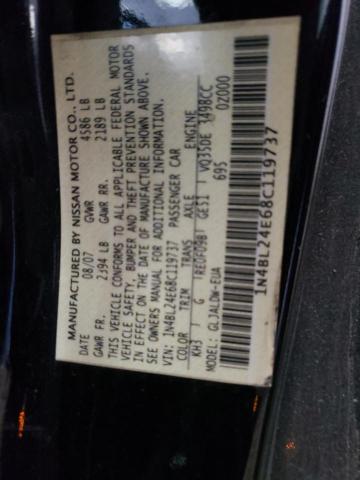 Photo 10 from auction – 2008 NISSAN ALTIMA 3.5 with VIN 1N4BL24E68C119737