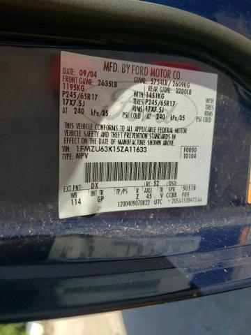 Photo 10 from auction – 2005 FORD EXPLORER X with VIN 1FMZU63K15ZA11633
