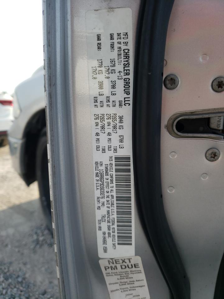 Photo 10 from auction – 2013 RAM 1500 SLT with VIN 1C6RR6GP9DS633276