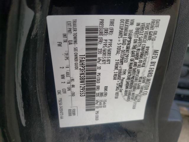 Photo 10 from auction – 2011 FORD FOCUS SE with VIN 1FAHP3FN3BW129553