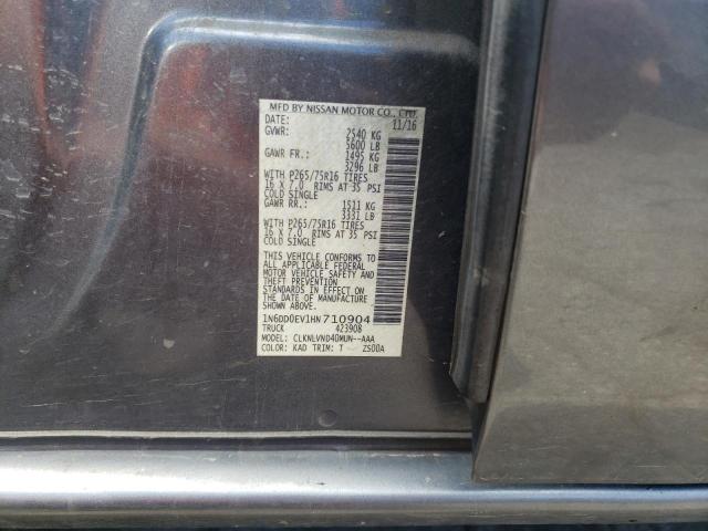Photo 10 from auction – 2017 NISSAN FRONTIER S with VIN 1N6DD0EV1HN710904
