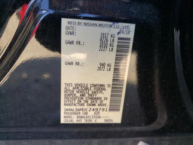Photo 10 from auction – 2018 NISSAN ALTIMA 2.5 with VIN 1N4AL3AP8JC249791