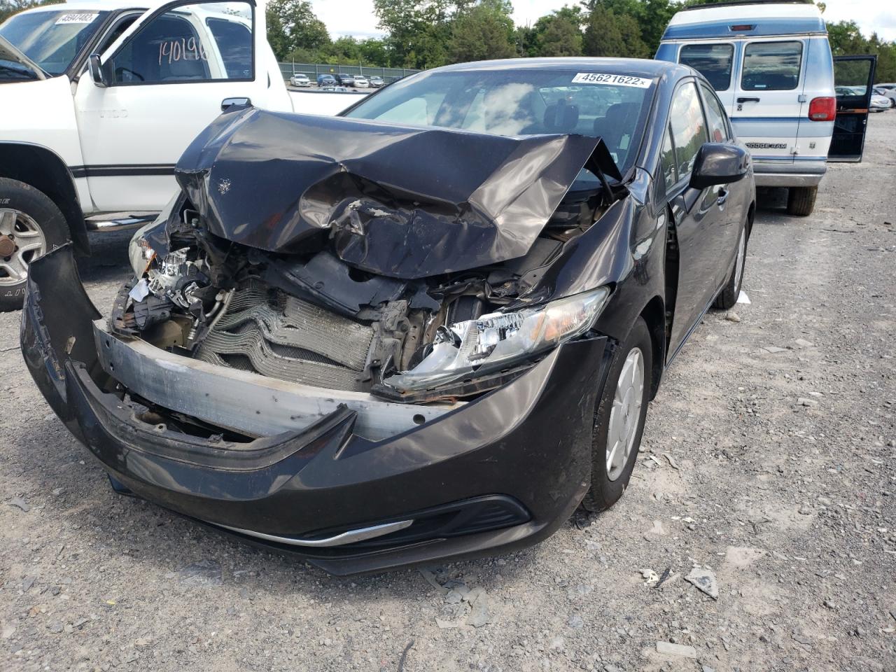 Photo 2 from auction – 2013 HONDA CIVIC HF with VIN 2HGFB2F6XDH540423