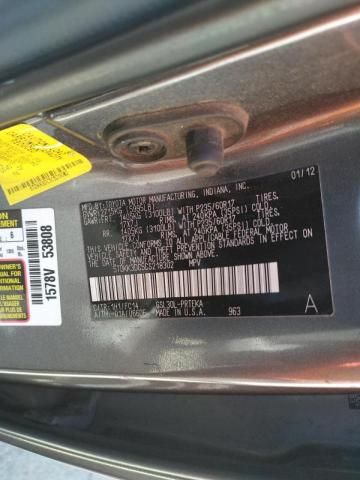 Photo 10 from auction – 2012 TOYOTA SIENNA LE with VIN 5TDKK3DC5CS218302