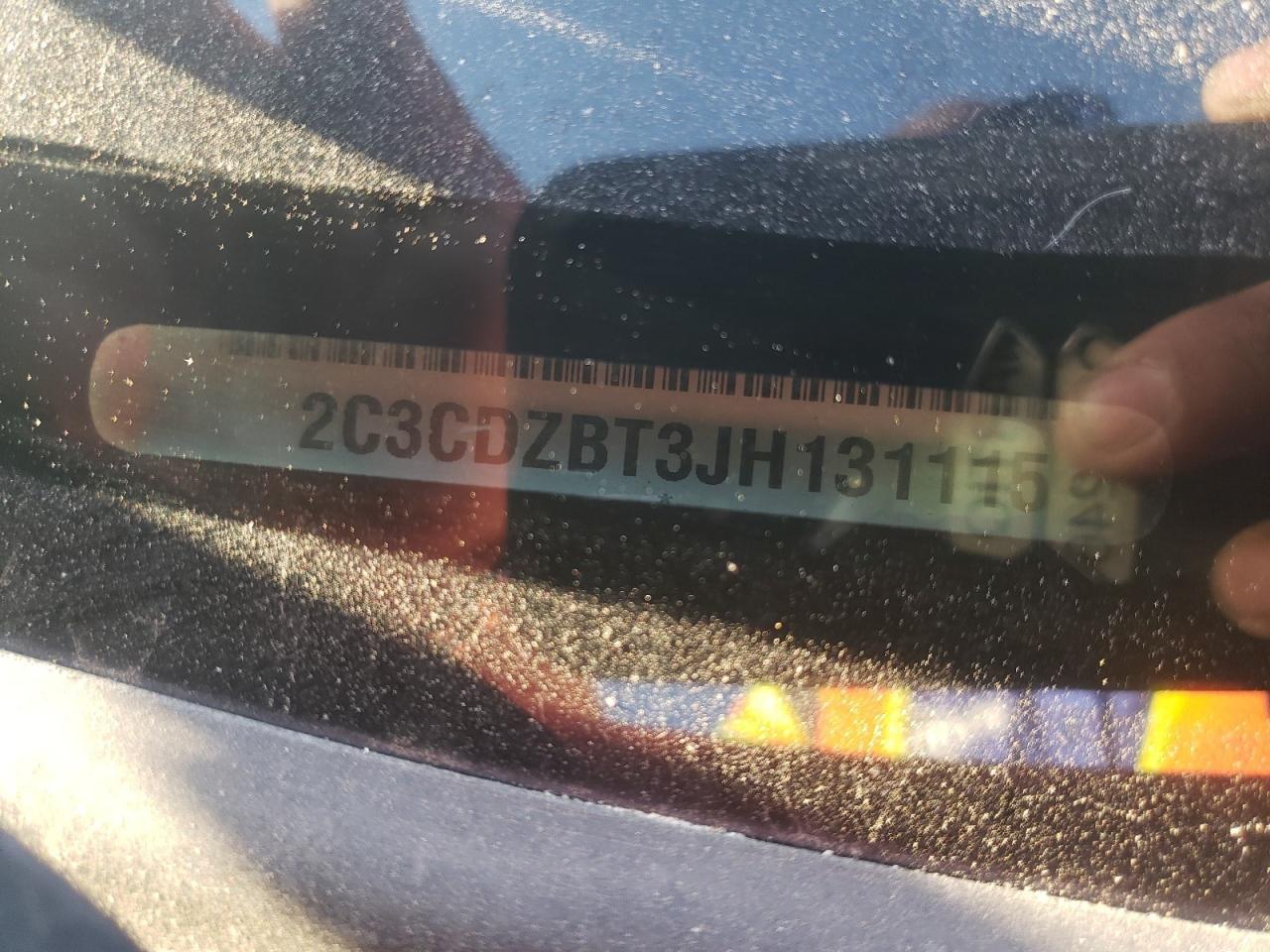 Photo 10 from auction – 2018 DODGE CHALLENGER with VIN 2C3CDZBT3JH131115
