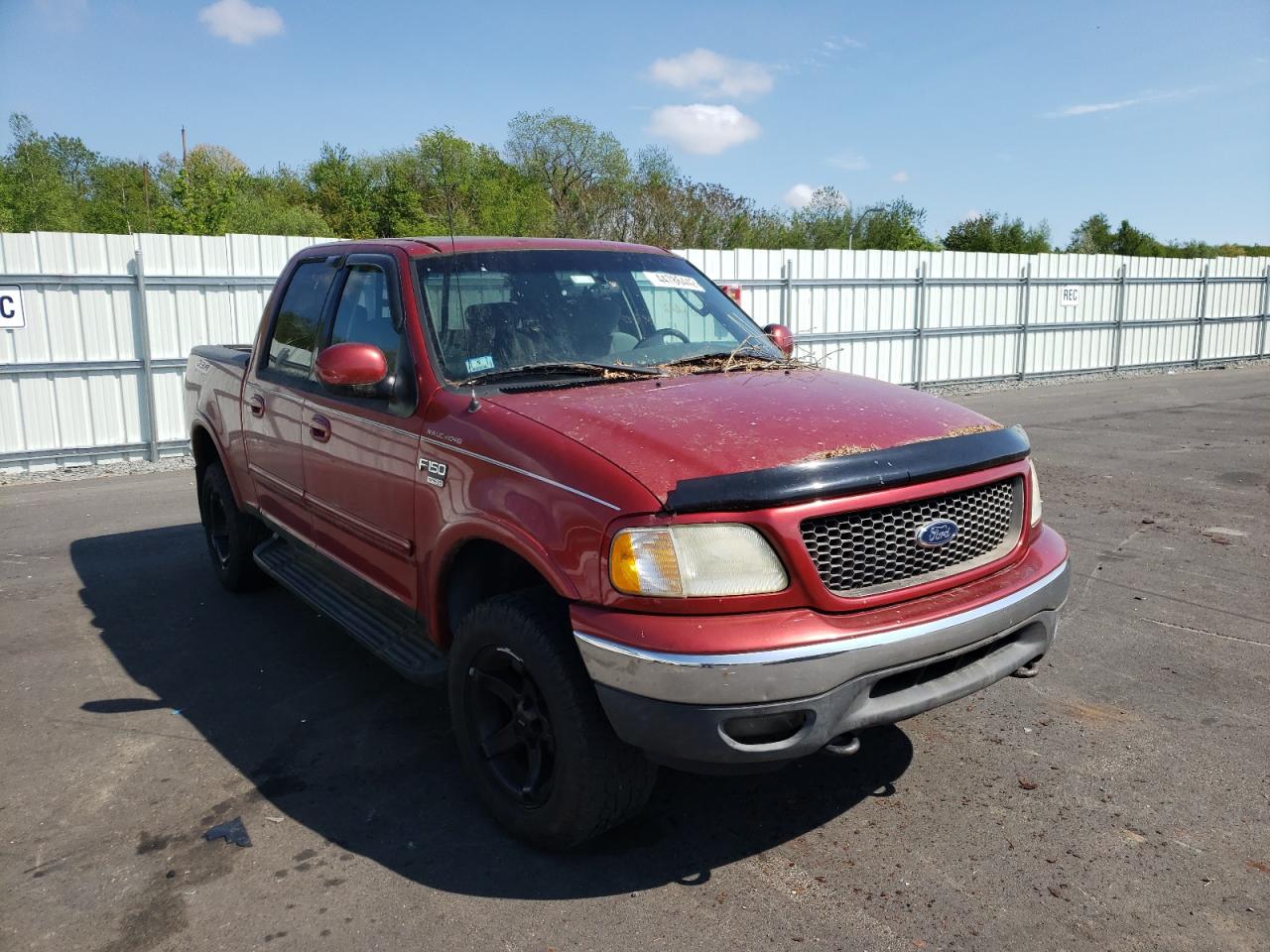 FORD F150 SUPER 2002 with VIN 1FTRW08L22KD03602 - Photo from auction