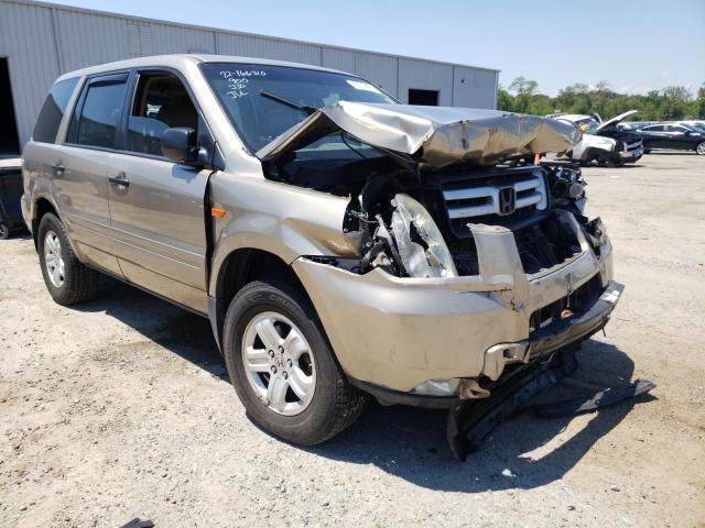 HONDA PILOT LX 2006 with VIN 5FNYF28126B050421 - Photo from auction