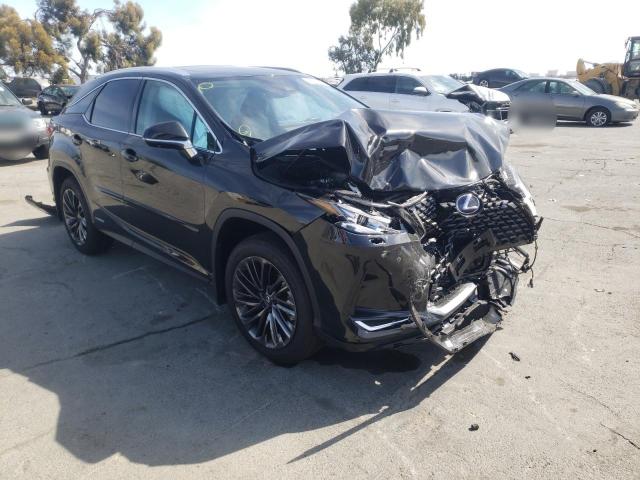 LEXUS RX 450H 2022 with VIN 2T2HGMDA7NC079622 - Photo from auction