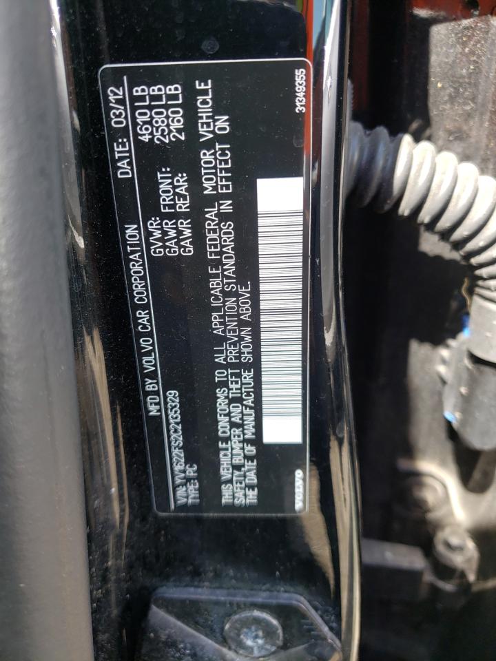 Photo 10 from auction – 2012 VOLVO S60 T5 with VIN YV1622FS2C2135329