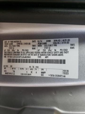 Photo 10 from auction – 2015 FORD ESCAPE SE with VIN 1FMCU0GX0FUA46560