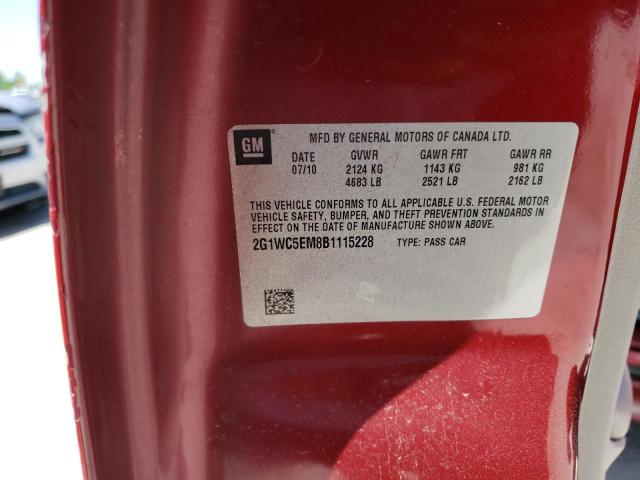 Photo 10 from auction – 2011 CHEVROLET IMPALA LTZ with VIN 2G1WC5EM8B1115228