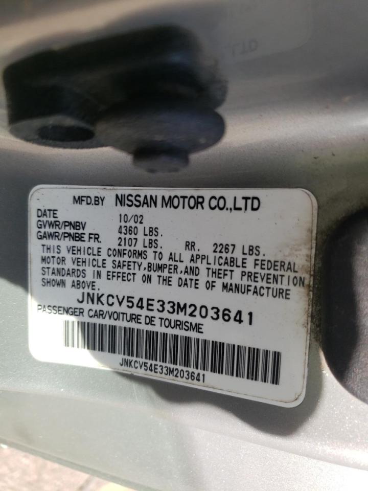 Photo 10 from auction – 2003 INFINITI G35 with VIN JNKCV54E33N203641