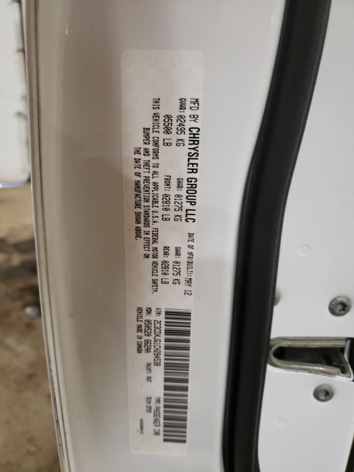 Photo 11 from auction – 2012 DODGE CHARGER SX with VIN 2C3CDXJG1CH284538