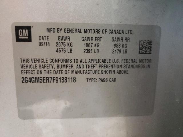 Photo 10 from auction – 2015 BUICK REGAL PREM with VIN 2G4GM5ER7F9138118