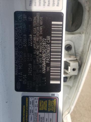 Photo 10 from auction – 2014 KIA OPTIMA HYB with VIN KNAGN4AD8E5072872