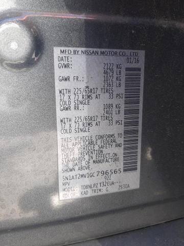 Photo 10 from auction – 2016 NISSAN ROGUE S with VIN 5N1AT2MV1GC796565