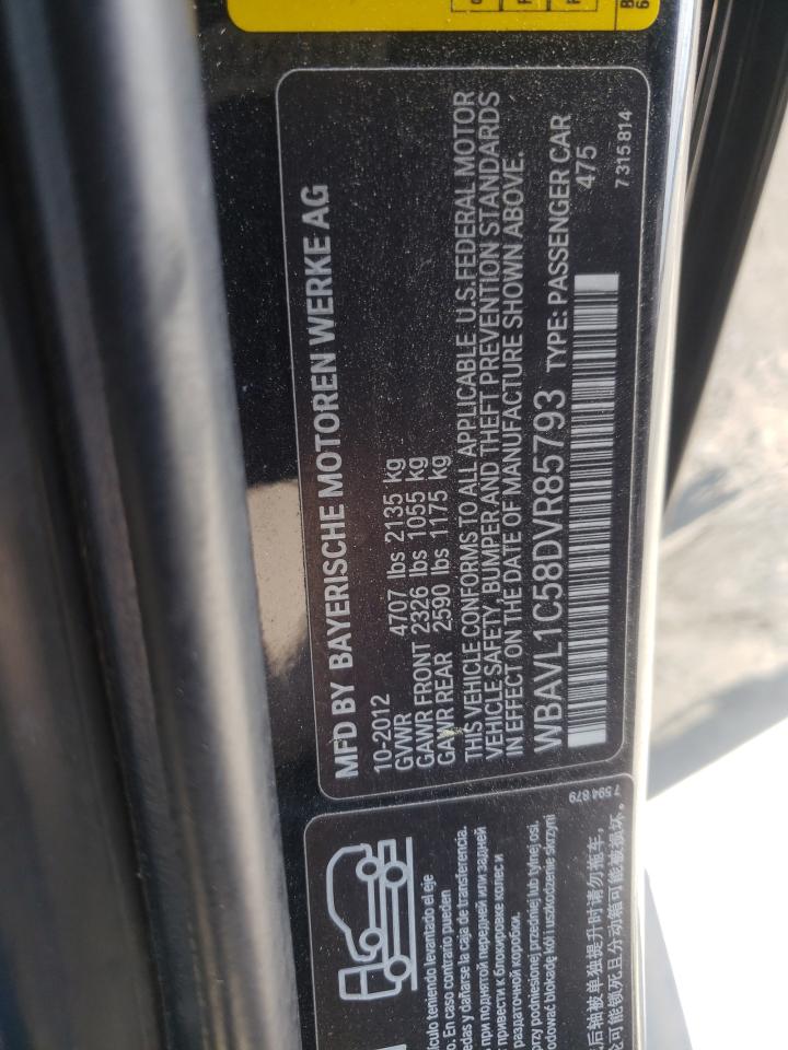Photo 10 from auction – 2013 BMW X1 XDRIVE2 with VIN WBAVL1C58DVR85793
