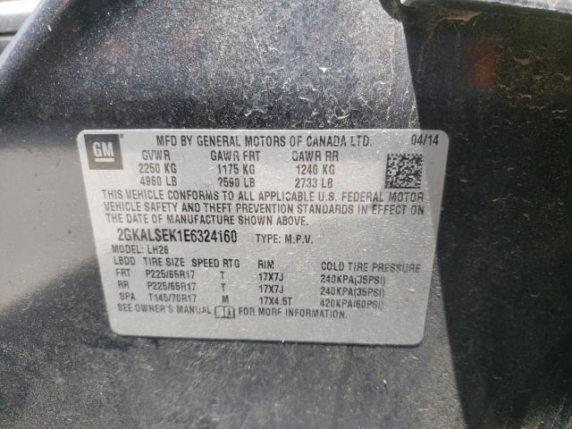 Photo 10 from auction – 2014 GMC TERRAIN SL with VIN 2GKALSEK1E6324160