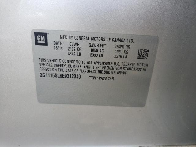 Photo 10 from auction – 2014 CHEVROLET IMPALA LT with VIN 2G1115SL6E9312349