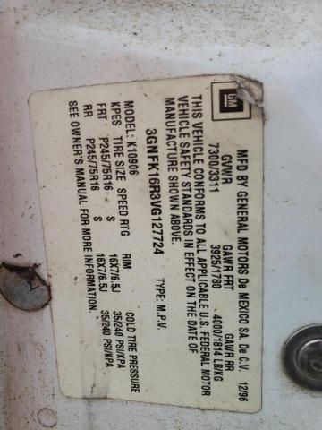Photo 10 from auction – 1997 CHEVROLET SUBURAN with VIN 3GNFK16R3VG127724