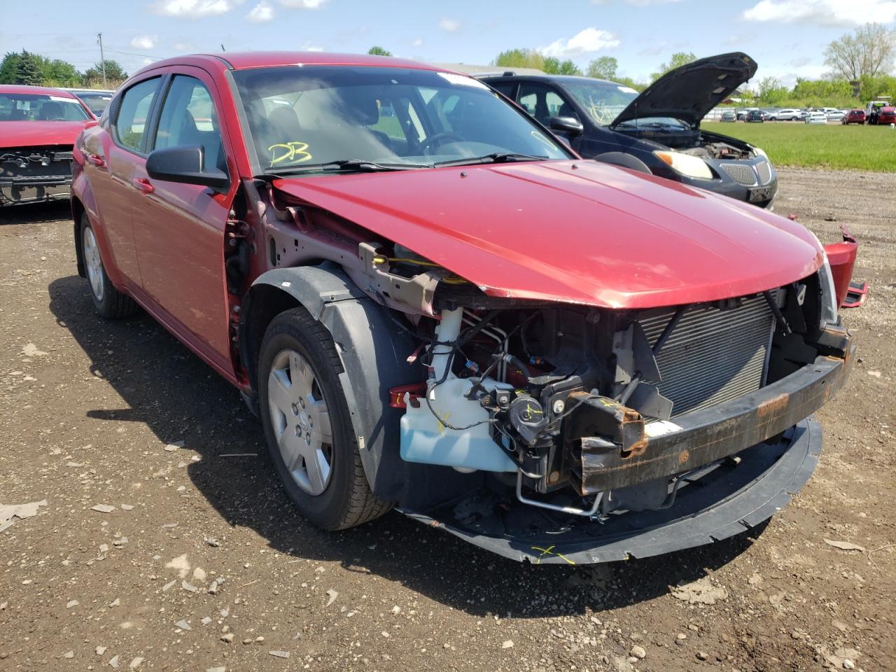 DODGE AVENGER 2010 with VIN 1B3CC4FB4AN161834 - Photo from auction