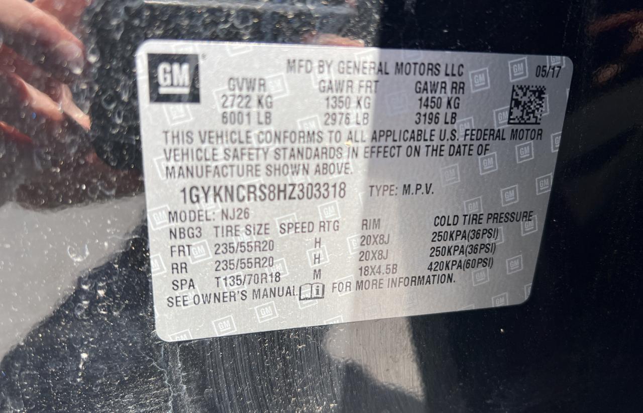 Photo 10 from auction – 2017 CADILLAC XT5 PREMIU with VIN 1GYKNCRS8HZ303318