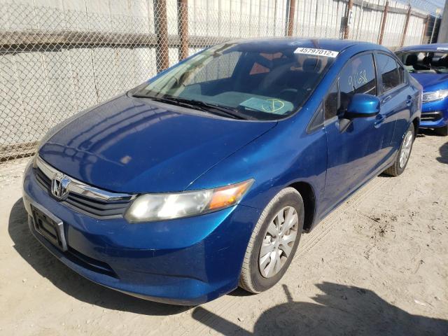 Photo 2 from auction – 2012 HONDA CIVIC LX with VIN 2HGFB2F52CH508135