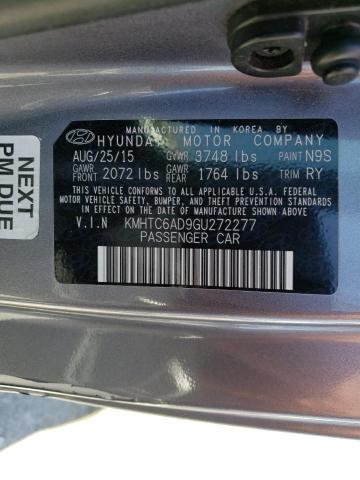 Photo 10 from auction – 2016 HYUNDAI VELOSTER with VIN KMHTC6AD9GU272277