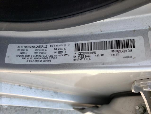 Photo 10 from auction – 2012 CHRYSLER 200 TOURIN with VIN 1C3CCBBB8CN303201