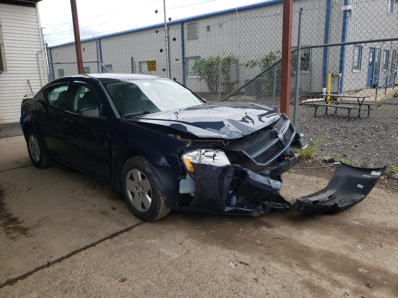 DODGE AVENGER SE 2008 with VIN 1B3LC46K28N648346 - Photo from auction