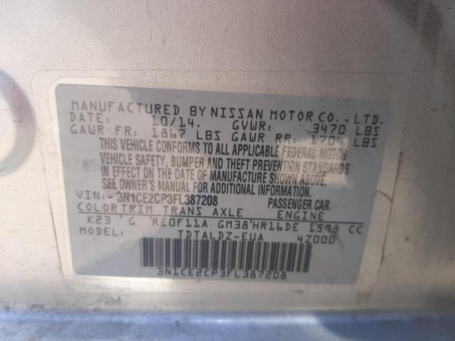 Photo 10 from auction – 2015 NISSAN VERSA NOTE with VIN 3N1CE2CP3FL387208