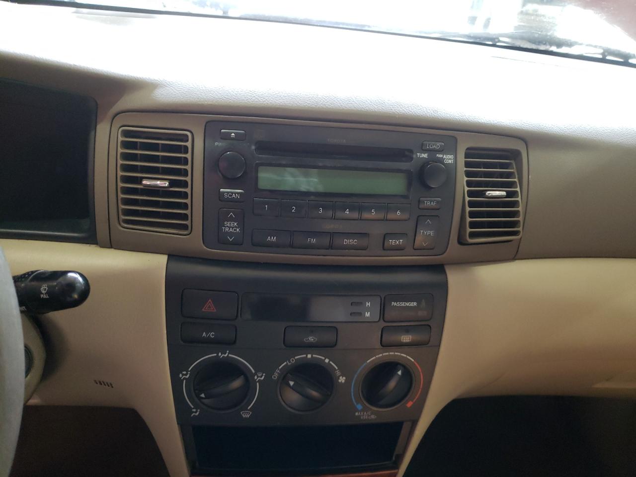 Photo 9 from auction – 2006 TOYOTA COROLLA CE with VIN 1NXBR32E56Z714938