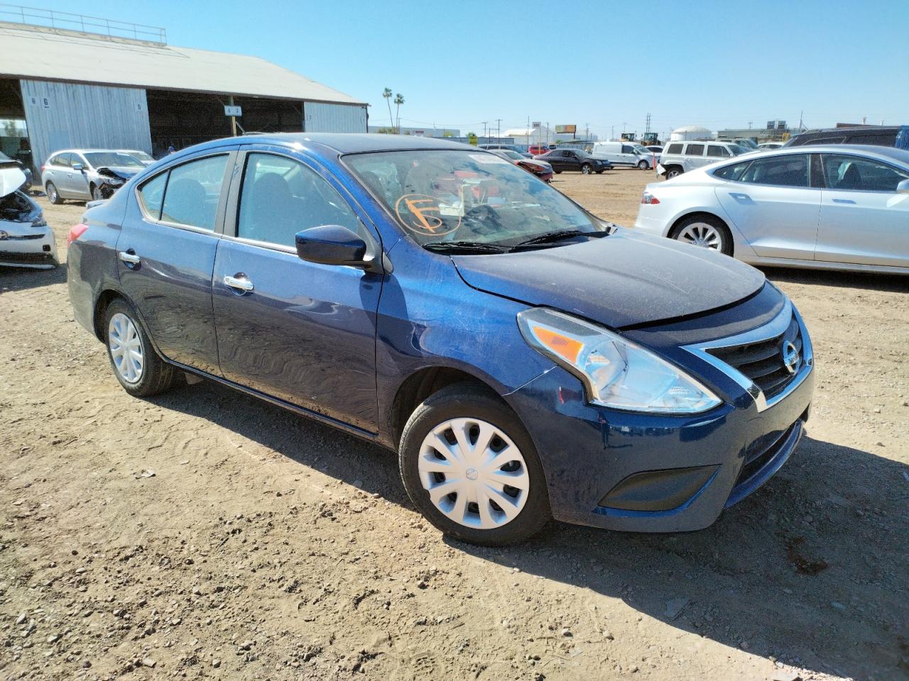 NISSAN VERSA S 2019 with VIN 3N1CN7AP3KL874578 - Photo from auction