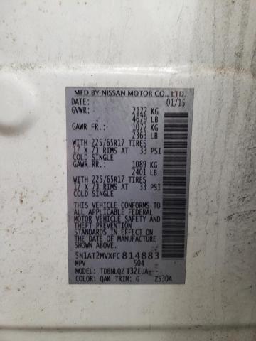 Photo 10 from auction – 2015 NISSAN ROGUE S with VIN 5N1AT2MVXFC814883