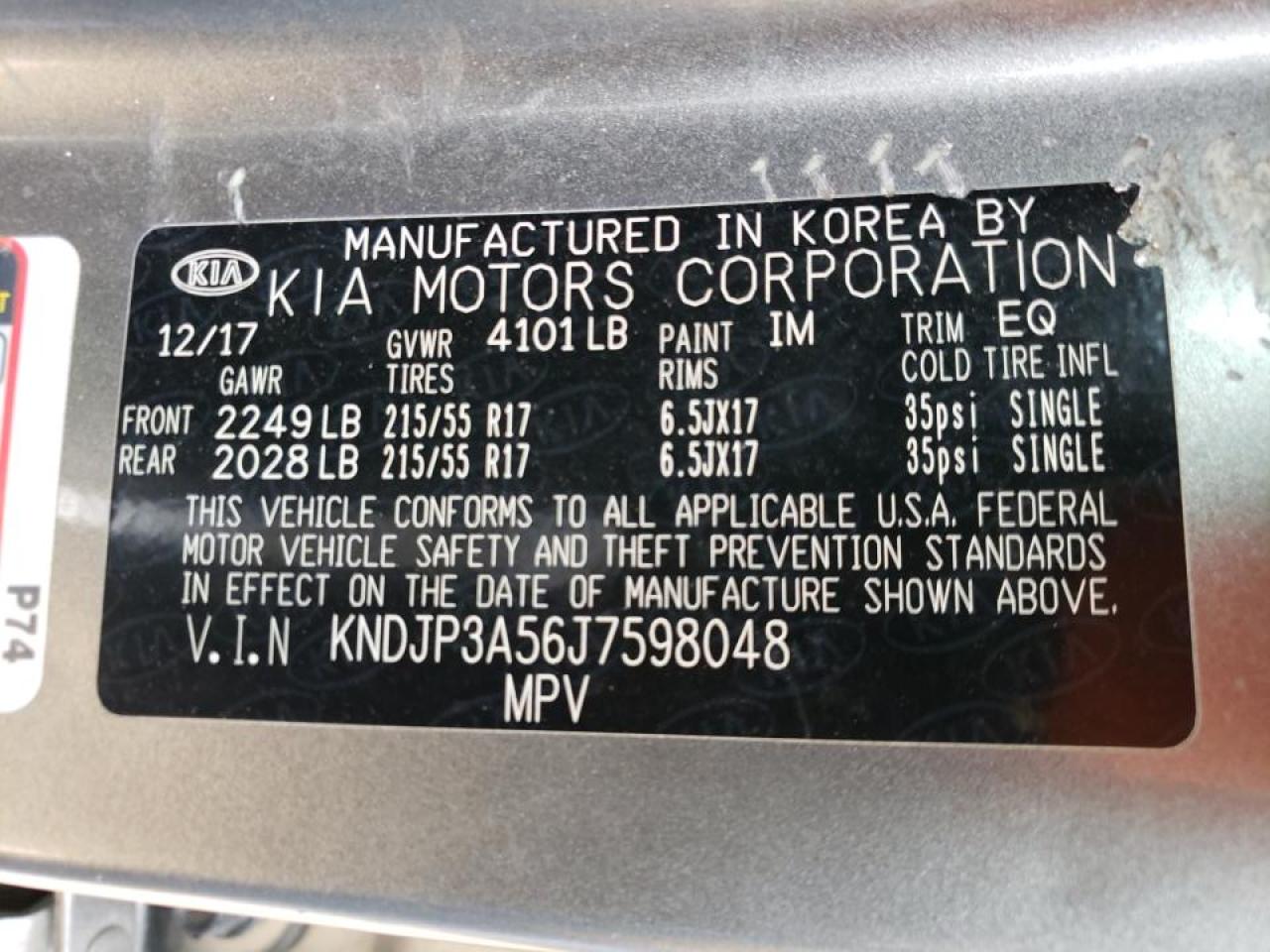 Foto 10 de la subasta – 2018 KIA SOUL + con VIN KNDJP3A56J7598048