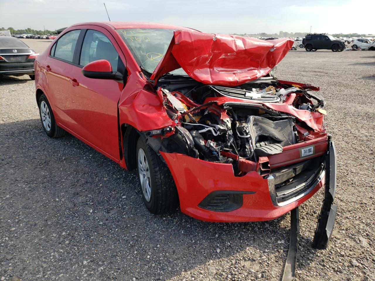 CHEVROLET SONIC LS 2017 with VIN 1G1JB5SH8H4128708 - Photo from auction