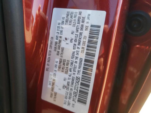Photo 10 from auction – 2012 MAZDA 5 with VIN JM1CW2BL2C0104296