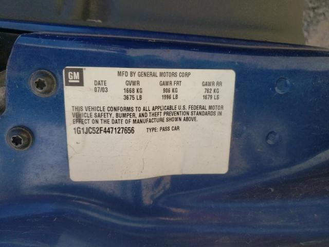 Photo 10 from auction – 2004 CHEVROLET CAVALIER with VIN 1G1JC52F447127656