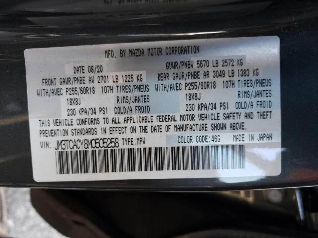 Photo 10 from auction – 2021 MAZDA CX-9 TOURI with VIN JM3TCACY8M0505258