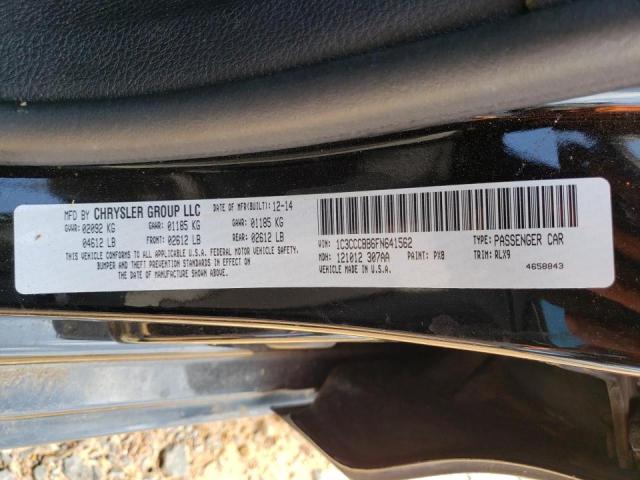 Photo 10 from auction – 2015 CHRYSLER 200 S with VIN 1C3CCCBB6FN641562