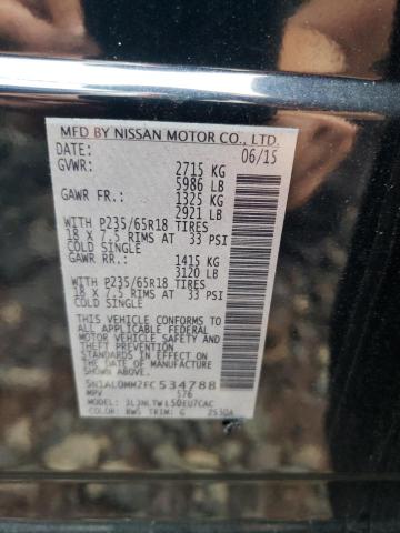 Photo 10 from auction – 2015 INFINITI QX60 with VIN 5N1AL0MM2FC534788