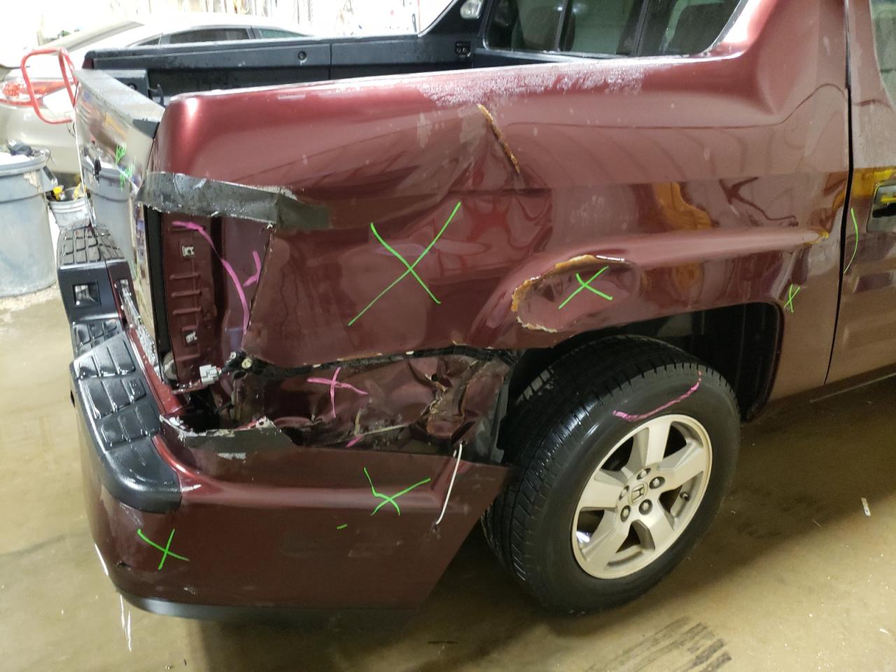 Photo 9 from auction – 2010 HONDA RIDGELINE with VIN 5FPYK1F21AB002183