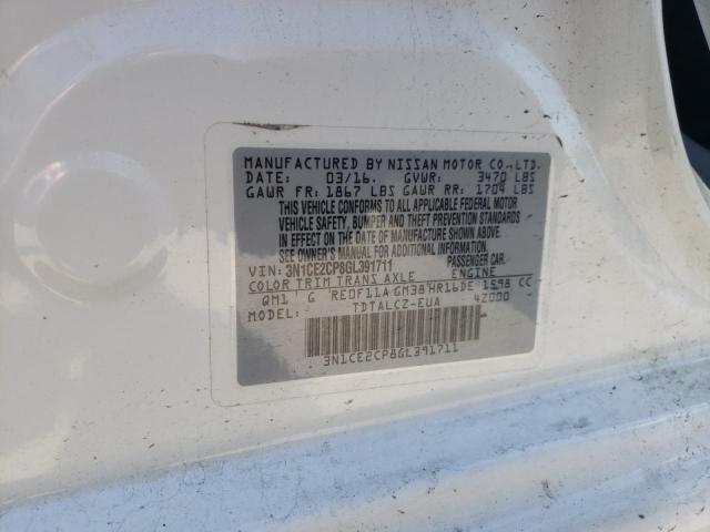 Photo 10 from auction – 2016 NISSAN VERSA NOTE with VIN 3N1CE2CP8GL391711