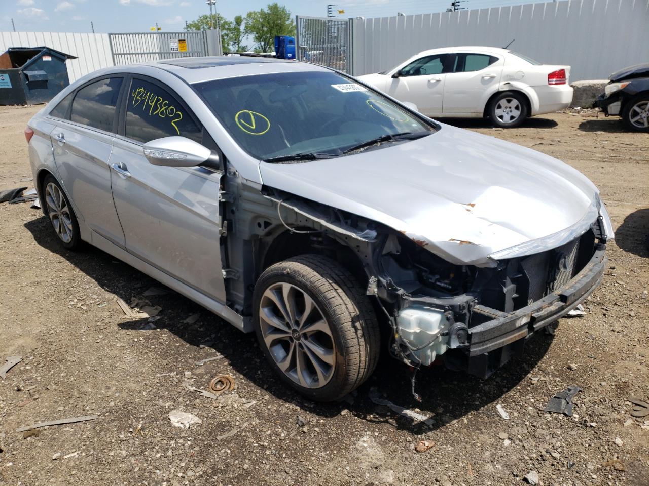 HYUNDAI SONATA SE 2014 with VIN 5NPEC4AC2EH818739 - Photo from auction